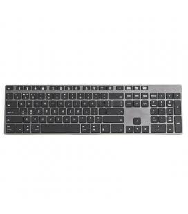 Teclado bluetooth subblim 3ade301 advance extended grey - bt3.0 - 108 teclas - diseño slim - bat. litio - carga usb - aluminio -