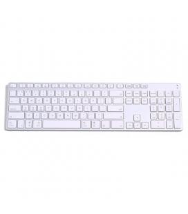 Teclado bluetooth subblim 3ade300 advance extended silver - bt3.0 - 108 teclas - diseño slim - bat. litio - carga usb - Imagen 1