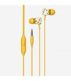 Auriculares intrauditivos spc hype amarillo - micrófono integrado - botón multifuncion - cable 1.2m - jack 3.5mm - Imagen 1