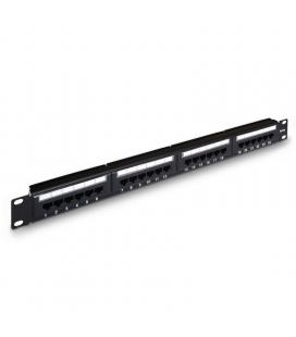 Patch panel aisens a141-0307 24 puertos - 19'/48.26cm - 1u - para rj45 cat. 5e - dual idc - acepta cables de calibres 26 / 24 / 