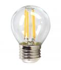 Bombilla led silver electronic eco filamento trans. esferica 4w=60w - e27 - 3000k luz calida - Imagen 1