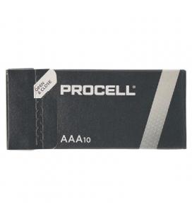 Pack 10 pilas aaa (l03) duracell procell id2400ipx10 - alcalina (zn/mno2) - 1.5v - 1,255mah