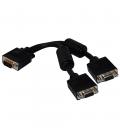 CABLE BIFURCADOR SVGA NANO CABLE HDB15/M - 2HDB15/H 0,45M NEGRO - Imagen 7