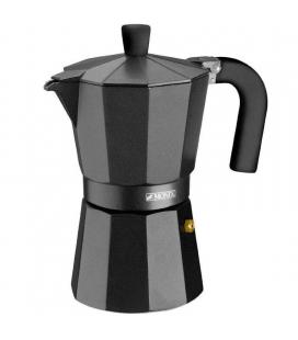 Cafetera monix vitro noir - capacidad 3 tazas - aluminio con recubrimiento antiadherente - mango ergonómico - exterior mate - - 