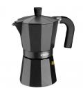 Cafetera monix vitro noir - capacidad 3 tazas - aluminio con recubrimiento antiadherente - mango ergonómico - exterior mate - - 