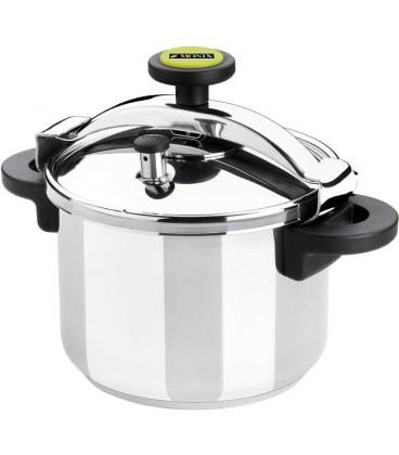 Olla a Presión Monix Classica M530003/ Ø24cm/ 8L/ Acero Inoxidable/ Apta para Inducción