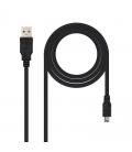 Cable usb 2.0 nanocable 10.01.0401 - conectores usb tipo a macho/miniusb tipo b macho - 1m - negro - Imagen 13