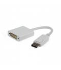 Gembird Cable adaptador DisplayPort a DVI Blanco - Imagen 4