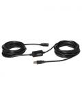 Cable USB 2.0 prolongador con amplificador. tipo A/M-A/H. negro. 15m - Imagen 2