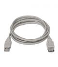 Cable USB 2.0. Tipo A/M-A/H. Beige. 1.8m - Imagen 2