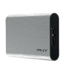 Disco duro externo solido hdd ssd pny cs1050 240gb usb 3.1 plata - Imagen 1
