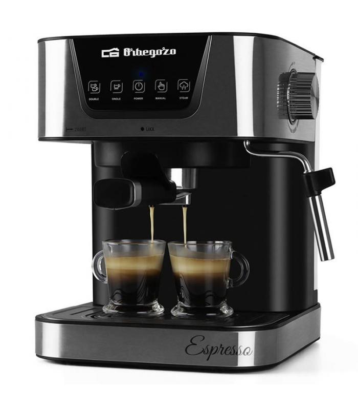Cafetera orbegozo espresso ex 6000 - 1050w - 20 bar - deposito de agua 1.5l  extraible - permite café molido / monodosis