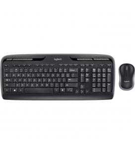 Teclado + mouse logitech mk330 wireless inalambrico negro ingles internacional - Imagen 1