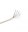 Cable de teléfono aisens a143-0321 4c - beige - 100 metros - Imagen 1