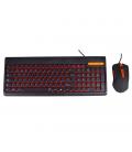 Kit teclado + raton negro black lion home advance bl - 1857 gaming - Imagen 4