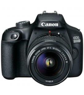 Camara digital reflex canon eos 2000d + 18 - 55 - cmos - 24.1mp - digic 4+ - full hd - 9 puntos referencia - wifi - nfc - 