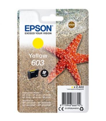 Cartucho tinta epson c13t03u44010 singlepack amarillo 603 estrella de mar - Imagen 1