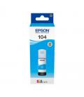 Botella de tinta cian epson 104 ecotank - contenido 65 ml - compatibilidad según características - Imagen 2