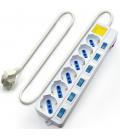 REGLETA EWENT EW3932 6 TOMAS C/INTERRUPTOR - Imagen 9