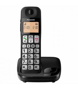 Teléfono inalámbrico dect panasonic kx-tge310sp negro - identificación llamadas- 50 memorias - botones grandes - compatible