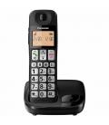 Teléfono inalámbrico dect panasonic kx-tge310sp negro - identificación llamadas- 50 memorias - botones grandes - compatible - Im