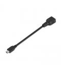 Cable usb otg aisens a101-0033 - conectores usb tipo mini-b macho/tipo-a hembra - 15cm - negro - Imagen 1