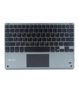 Teclado bluetooth subblim smbt51 con touchpad smart blacklit grey - bt 3.0 - teclas iluminadas - batería 420mah - compatible