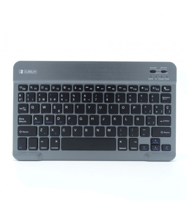 Teclado Compacto Inalámbrico por Bluetooth Subblim Smart/ Gris