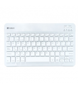 Teclado bluetooth subblim sub-kbt-smbl30 silver - bt3.0 - teclas iluminadas - batería 420mah - compatible multidispositivo