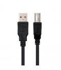 Cable usb 2.0 impresora nanocable 10.01.0102-bk - conectores usb tipo a macho/usb tipo b macho - 1m - negro - Imagen 5