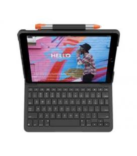 Funda con teclado logitech slim folio