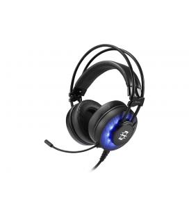 AURICULARES GAMING SHARKOON SKILLER SGH2 NEGRO MICROFONO ALAMBRICO LED - Imagen 1