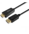 Cable displayport equip a hdmi macho - macho 2m negro - Imagen 1