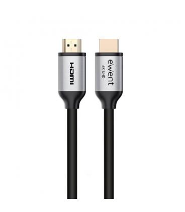 CABLE EWENT HDMI M/M V2.0 1.8M ALTA VELOCIDAD PREMIUM 4K NEGRO