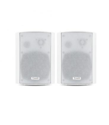 ALTAVOCES TOOQ TQOWS-01W AUTOAMPLIFICADOS DE PARED 2X30W JACK-3.5MM BLANCO