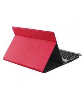 Funda con teclado subblim keytab pro bluetooth red - para tablet de 10.1'/25.65cm - batería 420mah -compatible