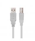 Cable usb 2.0 impresora nanocable 10.01.0104 - conectores usb tipo a macho/usb tipo b macho - 3m - beige - Imagen 7