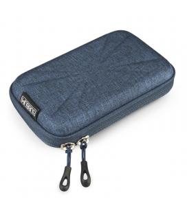 Funda subblim hdd business dark blue para disco de 2.5'/6.35cm - exterior rígido - interior acolchado - bandas elásticas