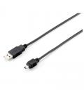 Cable usb a mini usb equip 128521 - conectores a macho / mini macho - 1.8 metros - negro - Imagen 2