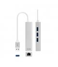 CABLE USB 3.0 A ETHERNET GIGABIT+3XUSB NANOCABLE - Imagen 6