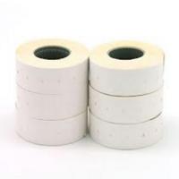 Pack 6 rollos de etiquetas permanentes compatibles con maquina etiquetadora 101419- medidas 26x16 mm - color blanco - 1000