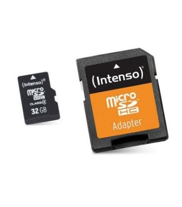 Intenso 3413480 Micro SD clase 10 32GB c/adapt - Imagen 1