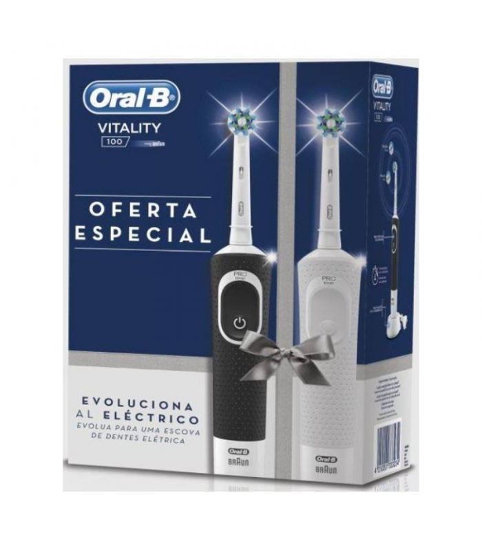 Pack 2 cepillos dentales braun oralb vitality duplo xmas 19