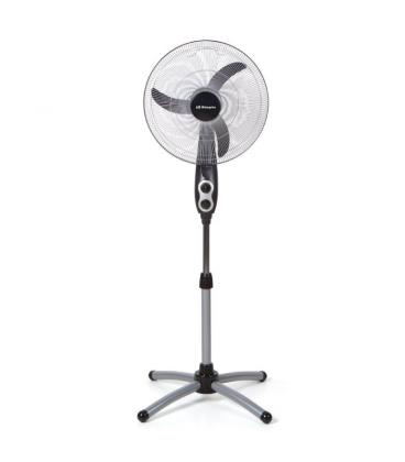 Ventilador de pie orbegozo sf 0156 - 60w - aspas 45cm - 3 velocidades - cabezal oscilante - posición fija/oscilante - altura - I