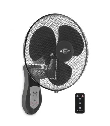 Ventilador de pared orbegozo wf 0243 - 40w - aspas 40cm - 3 velocidades - temporizador - cabezal oscilante multi orientable - - 