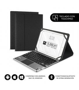 Funda con teclado subblim keytab pro bluetooth touchpad black - para tablet 10.1'/25.6cm - batería 420mah - comp.