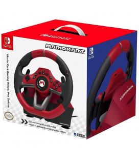 Volante de carreras con pedales hori mario kart pro deluxe - botones programables - levas de cambio - compatible nintendo