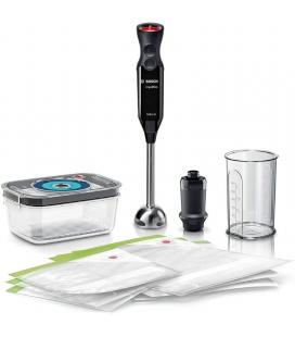 Batidora de mano bosch ergomixx 1000w - 12 niveles de potencia - pulsador botón turbo plus - vaso mezclador - cuchillas acero - 