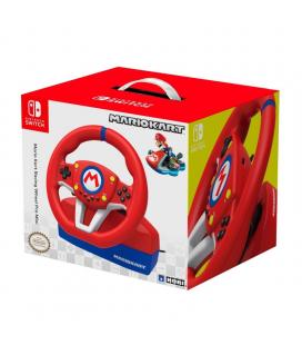 Volante de carreras con pedales hori mario kart racing wheel pro mini para nintendo switch - licencia oficial nintendo