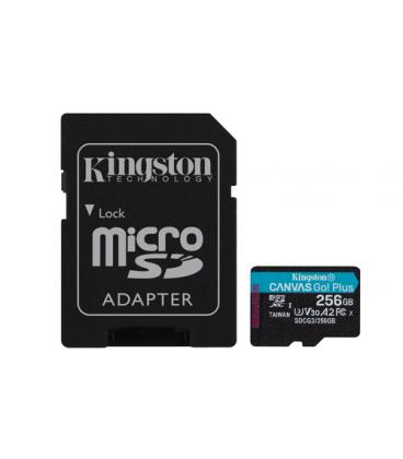 KINGSTON MICROSDXC 256GB CANVAS GO PLUS 170R A2 U3 V30 CARD + ADAPTADOR - Imagen 1